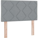  Postelja z vzmetnico z vzmetnico Svetlo siva 120 x 190 cm blago, (5000126012) | Shoptok.si