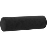vidaXL Kavč dvosed z okrasnimi blazinami črn 120 cm žamet | Shoptok.si