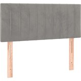 Box spring postelja z vzmetnico svetlo siva 120x200 cm žamet, (20846607) | Shoptok.si