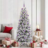 vidaXL Umestno božično drevo med 300 LED Bela 73 x 73 x 180 cm | Shoptok.si