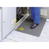 COBA Odvodna podloga za preprečevanje utrujenosti stat, z ozemljitvenim kablom, siv PVC, DxŠ 900 x 600 mm | Shoptok.si