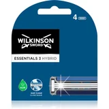Wilkinson Sword Essentials 3 Hybrid nadomestne britvice 4 kos 4 kos