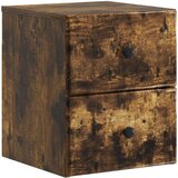  Stenski nočni omarici 2 pcs Dimljen hrast 34,5 x 33 x 40 cm, (5000233389) Slike