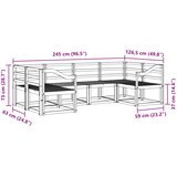  Set vanjskih sofa 6 kom. Prirodna Čvrsto drvo akacije | shoptok.hr