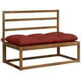  Jastučići za klupe VIANEN 2 kom. 100% poliester Crvena - Crvena 110 x 60 x 12 cm | shoptok.hr