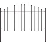 vidaXL Ograjni panel Set 7 Železna siva Prašno premazano jeklo, (22015138) | Shoptok.si