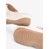 SEASTAR Low wedge sandals with buckles light beige | ePonuda.com