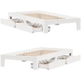  Okvir kreveta bez madraca bijeli 90 x 200 cm masivna borovina | shoptok.hr