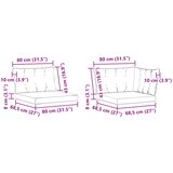  Set vanjskih sofa 7 kom. Prirodna i svjetlosiva | shoptok.hr