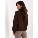 Italy Moda Sweater-MI-SW-WM218.02-dark brown | Shoptok.si