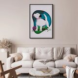  Slika - Dog and Ball (1 Part) Vertical 40x60 U crnom drvenom okviru | shoptok.hr