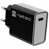 Natec ribera usb type-c charger, QC3.0 & PD3.0, 3A 20W, black | ePonuda.com