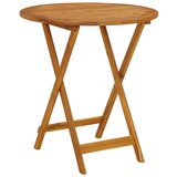 The Living Store Zložljiva vrtna miza 70 cm trden akacijev les - Vrtna Miza, (21460400) Cene