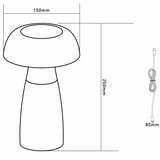 Globo 28072 - LED prigušiva punjiva stona lampa GIXI LED/1,5W/5V 800mAh | Eponuda.com