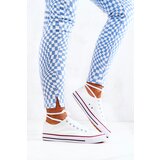 Boto Women's Classic White Sneakers With Red Stripe Omerta | Shoptok.si