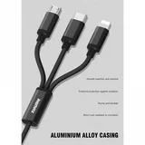 Kabel Gition RC-131 3u1 za iPhone Lightning/ Micro USB/ Type-C crni 1m