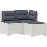  Dvosjedni vrtni sofa s jastucima u ratan izgledu PP Bijela | shoptok.hr