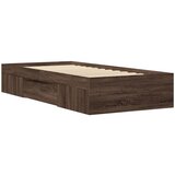  Okvir kreveta bez madraca smeđa boja hrasta 90 x 200 cm drveni | shoptok.hr