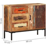 vidaXL Komoda od masivnog obnovljenog drva 88 x 30 x 73 cm | shoptok.hr