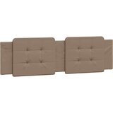 vidaXL Posteljni okvir z vzglavjem kapučino 180x200 cm umetno usnje, (21111789) | Shoptok.si