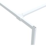 Pregrada za tuš bijela 90 x 195 cm s prozirnim staklom ESG | shoptok.hr