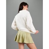 Sinsay Dreserica half-zip s natpisom "Serene Club" | shoptok.hr