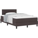 Box Spring Krevet s madracem Tamnosmeđi 120x190 cm Tkanina | shoptok.hr
