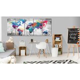  Slika - World Map: Spilt Paint 200x80 | shoptok.hr