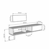 Hanah home tv polica yuka 150 anthracite | ePonuda.com