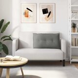  Jastuk za leđa Tamno siva 80 x 50 cm Mikrofiber tkanina | shoptok.hr