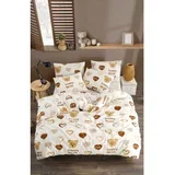 Bear Heart Mustard Set Posteljine
