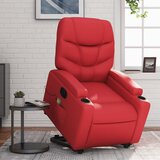 Maison Chic Električni masažni stol - Relax naslanjač s funkcijo vstajanja rdeče umetno usnje, (22062297) | Shoptok.si