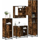  4-dijelni set kupaonskog namještaja boja hrasta drveni | shoptok.hr