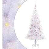 vidaXL Umjetno božićno drvce s stalakom Bijelo 120 cm PVC i čelik | shoptok.hr
