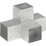 Spojnik za stupove u X-obliku od pocinčanog metala 101 x 101 mm | shoptok.hr