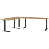 Germania Pisalna miza z nastavljivo višino z mizno ploščo v hrastovem dekorju 200x240 cm Agenda – | Shoptok.si