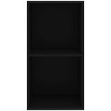 vidaXL Knjižnica črna 40x30x76,5 cm iz umetnega lesa | Shoptok.si
