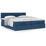 vidaXL otomanski okvir kreveta s madracima plavi 180x200cm od tkanine | shoptok.hr