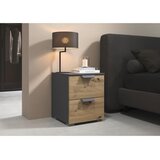 Premium Living Nočna Omarica Karpo, Siva, Barva Hrasta | Shoptok.si