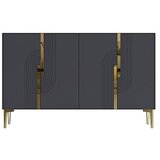 Hanah home konzola meyra 120 anthracite gold | Eponuda.com