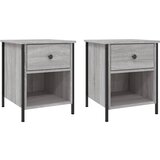 Maison Chic Dvo delni komplet Nočne omarice - Nočne mize siva sonoma 40x42x50 cm inženirski les, (21689927) | Shoptok.si