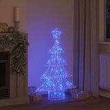  Božićno drvce s 100 LED svjetlima Plava 120 cm Akril | shoptok.hr