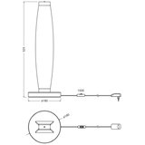 Osram LED stona lampa DECOR FLAT LED/13W/230V siva | Eponuda.com