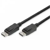 Digitus DisplayPort Priključni kabel [1x Muški konektor DisplayPort - 1x Muški konektor DisplayPort] 3 m Crna