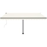  Prostostoječa avtomatska tenda 450x300 cm krem, (20728601) | Shoptok.si