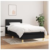  spring krevet s madracem crni 80 x 200 cm od tkanine | shoptok.hr