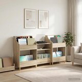  Set medijskih polica 3 kom. Hrast sonoma 212 x 46 x 112 cm Cijene