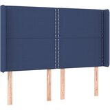  Krevet box spring s madracem LED plavi 140x190 cm od tkanine | shoptok.hr