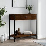  Konzolni stol smeđa boja hrasta 75x34,5x75 cm konstruirano drvo | shoptok.hr