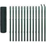 vidaXL Euro ograda čelična 25 x 1,7 m zelena | shoptok.hr
